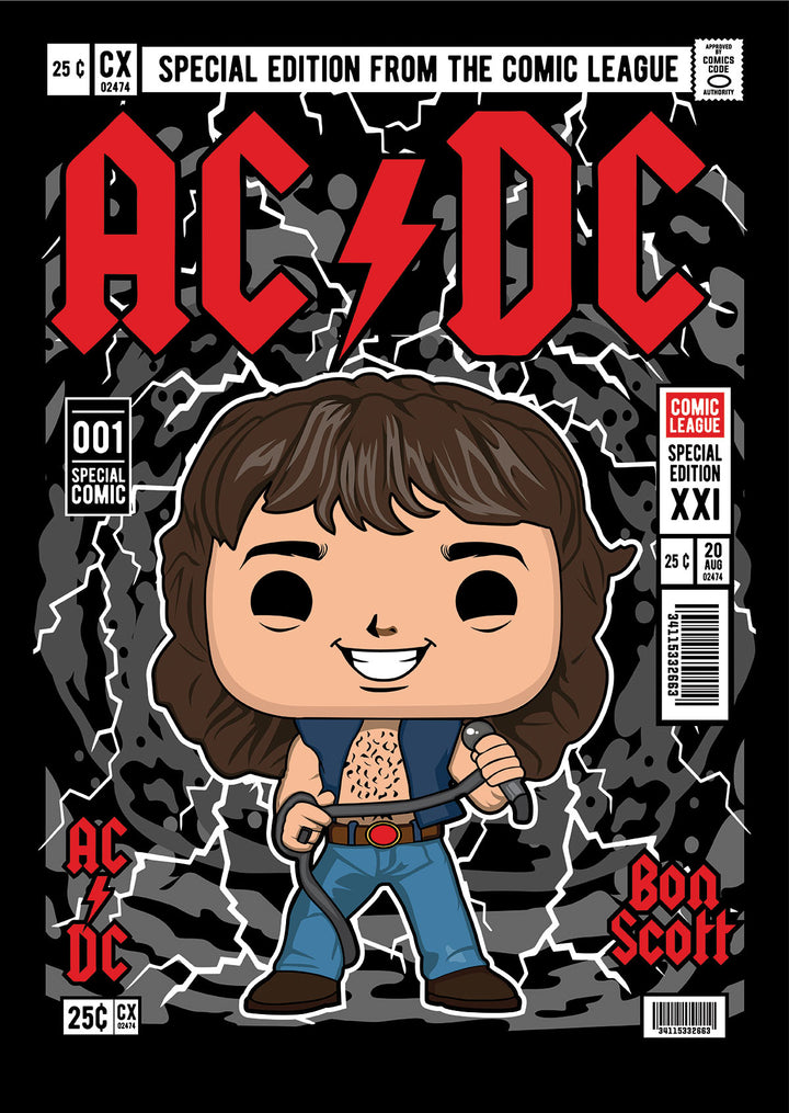 Bon Scott AC/DC Pop Style