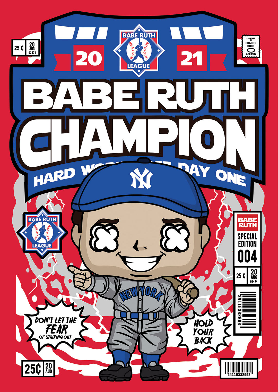 Babe Ruth Pop Style