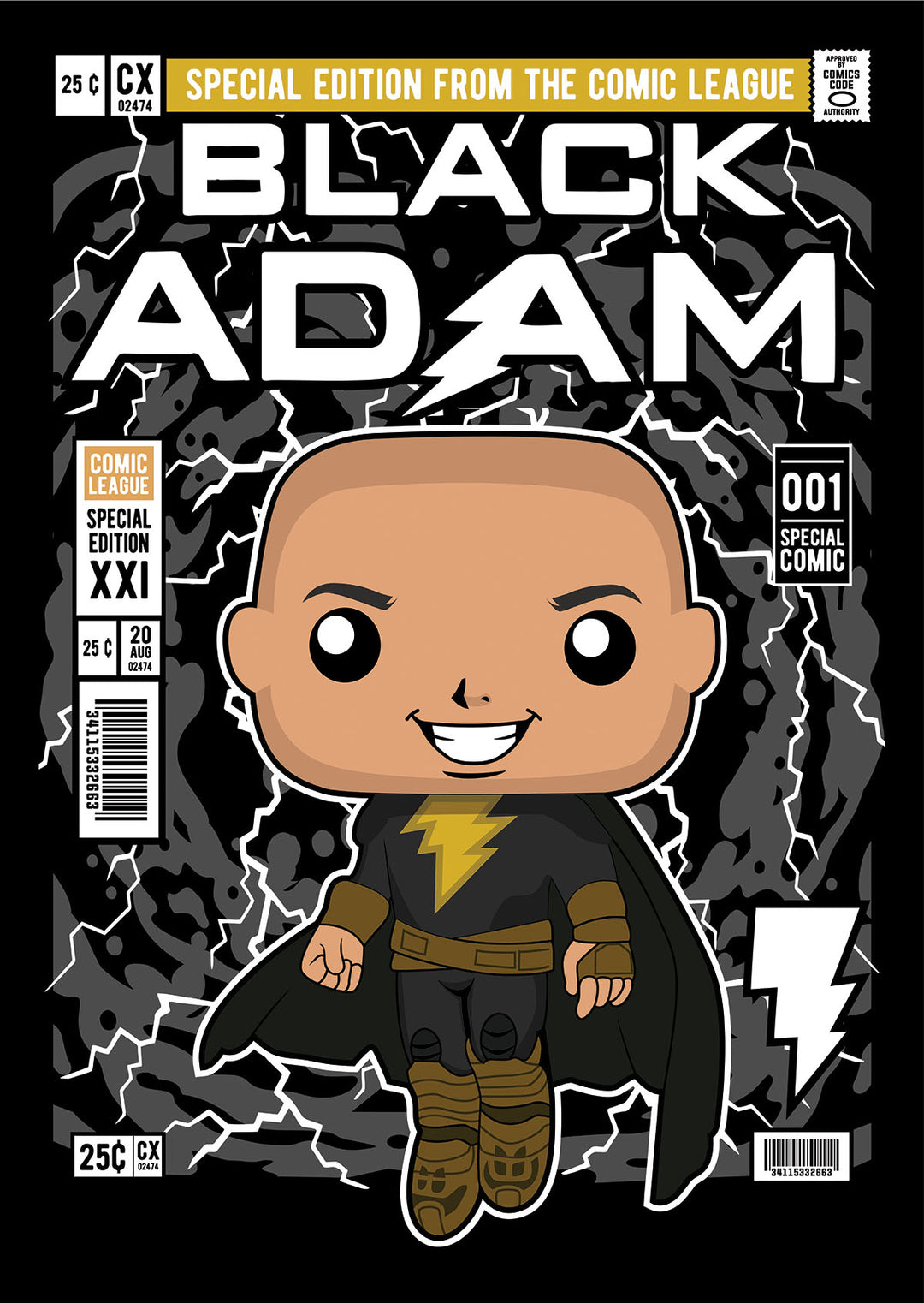 Black Adam Pop Style