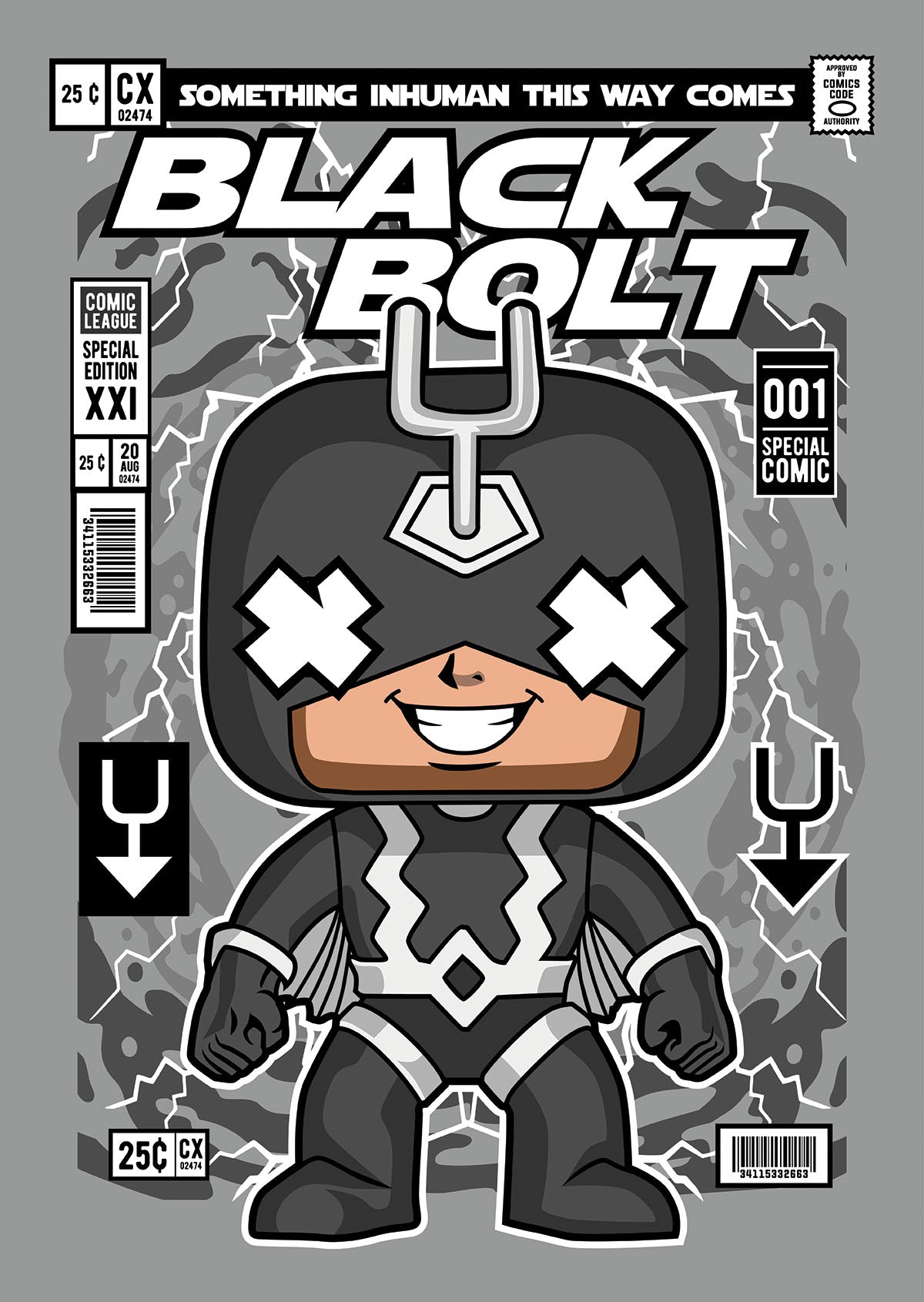 Black Bolt Pop Style