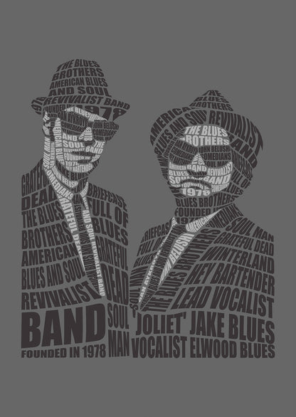 Blues Brothers Calligram