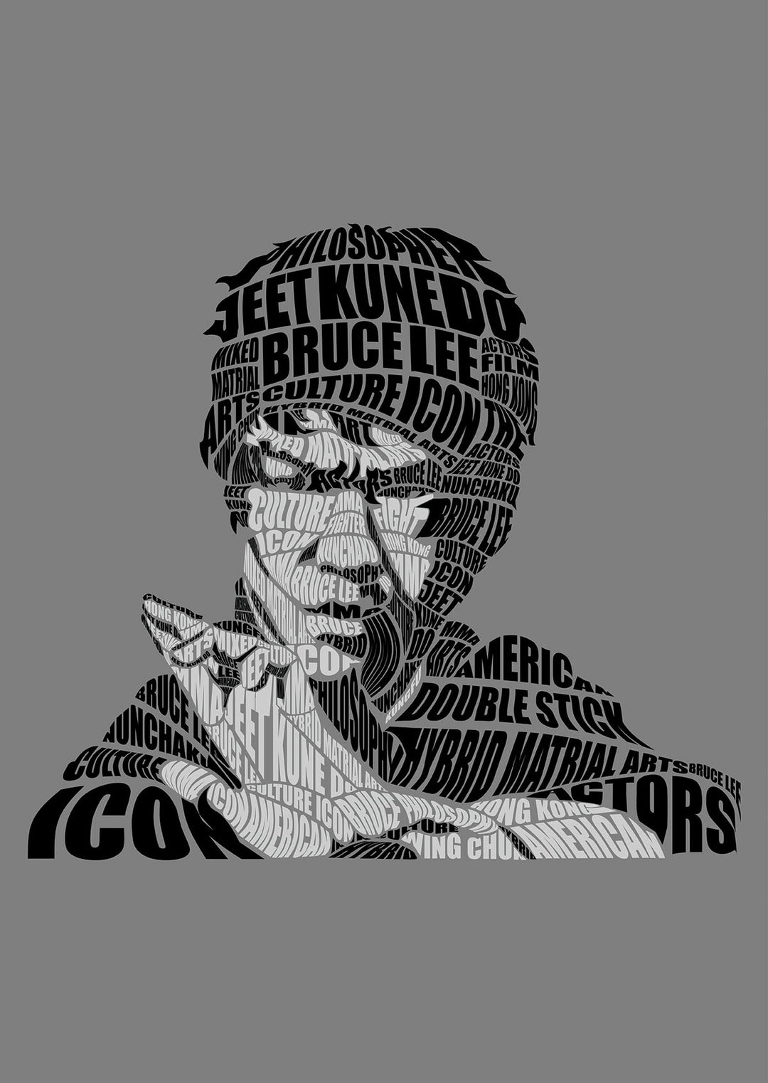 Bruce Lee Calligram