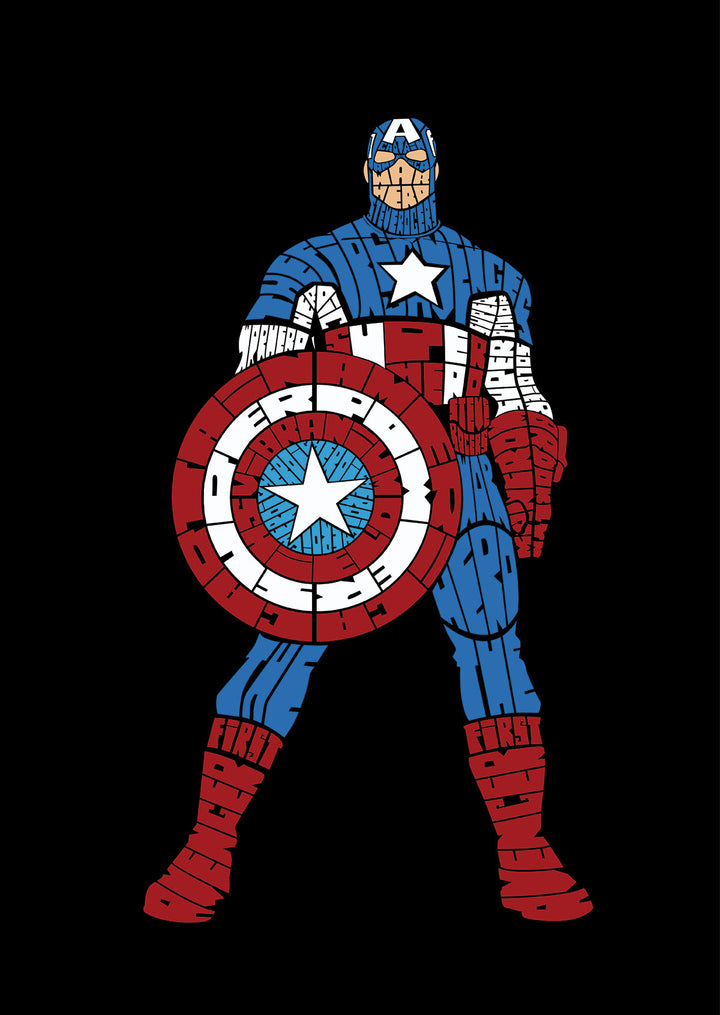 Captain America Calligram