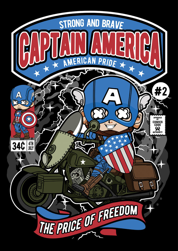 Captain America Biker Pop Style