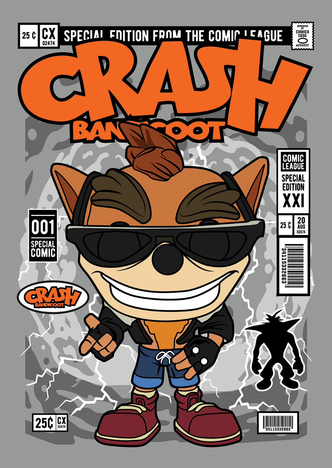 Crash Bandicoot Pop Style