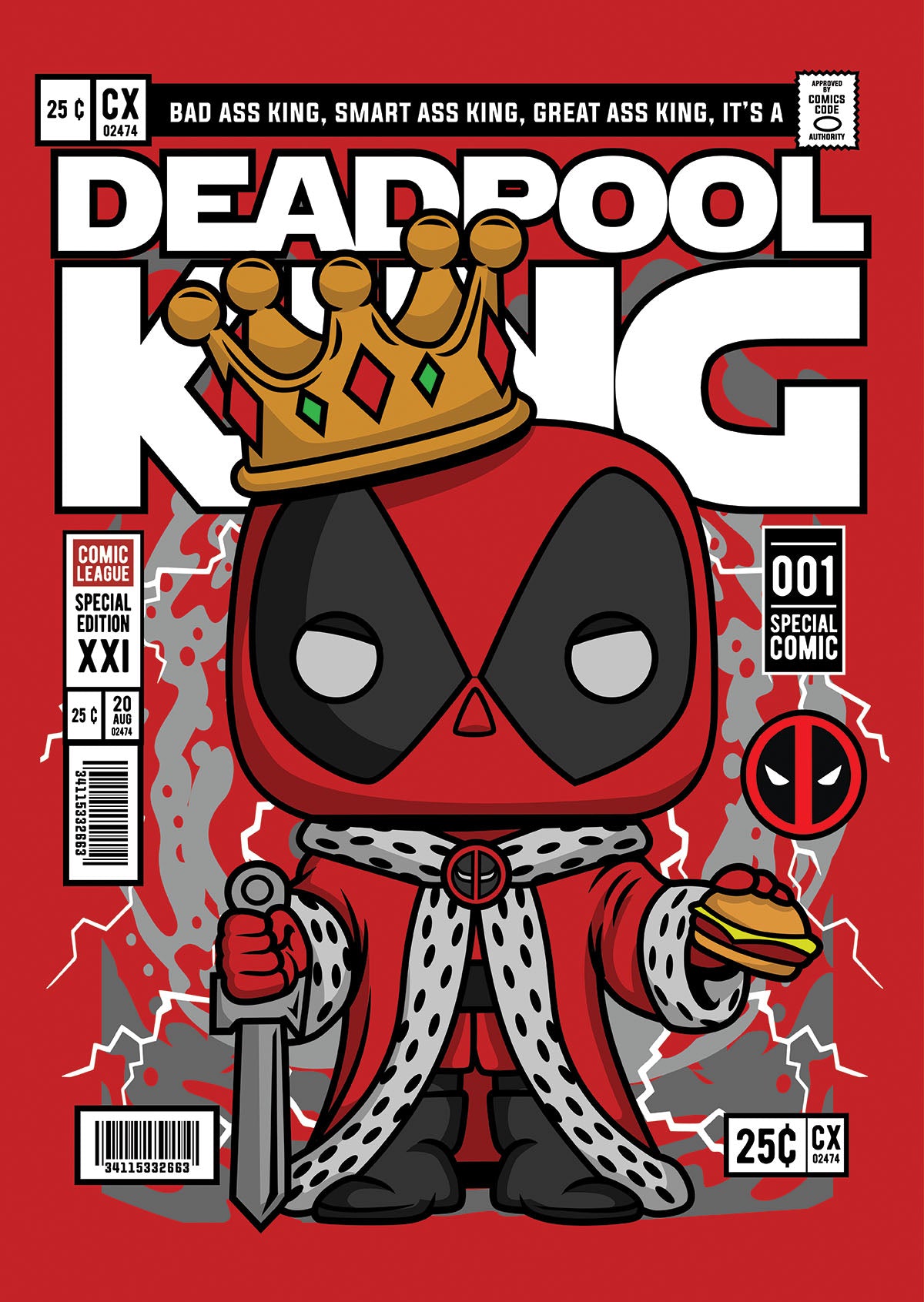 King Deadpool Pop Style