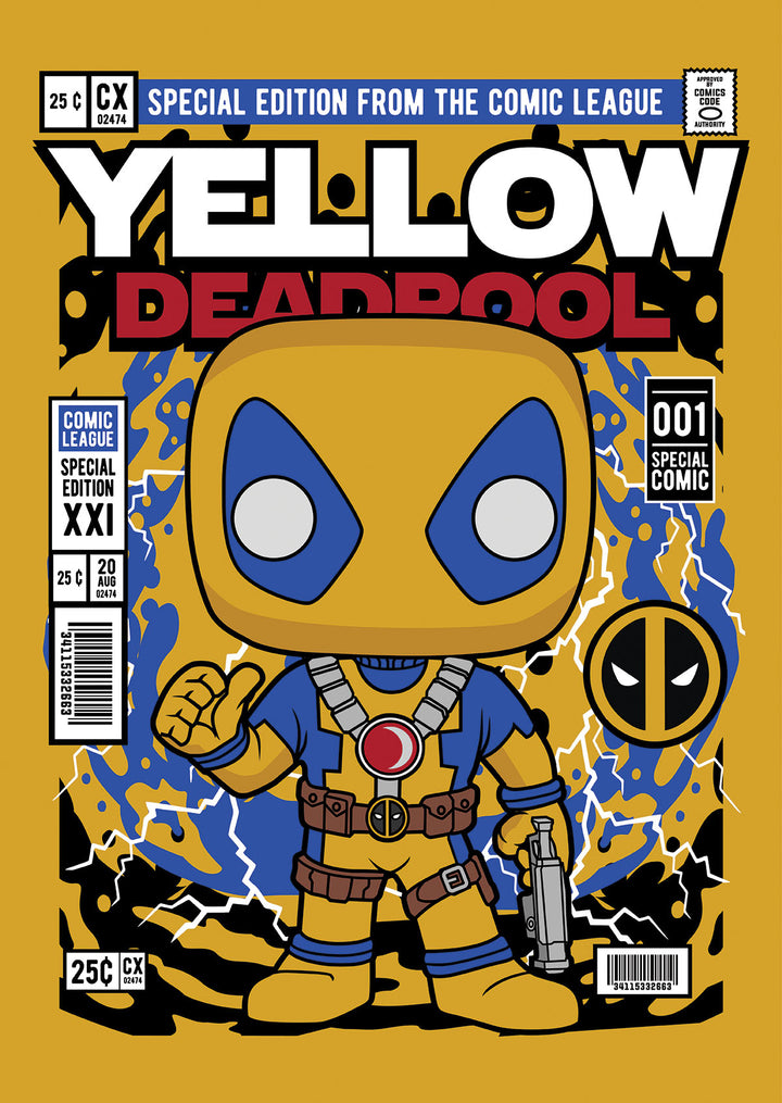 Yellow Deadpool Pop Style