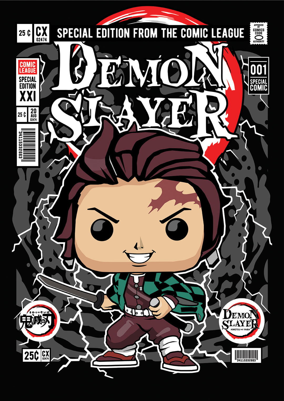 Tanjiro Demon Slayer Impact Pop Style