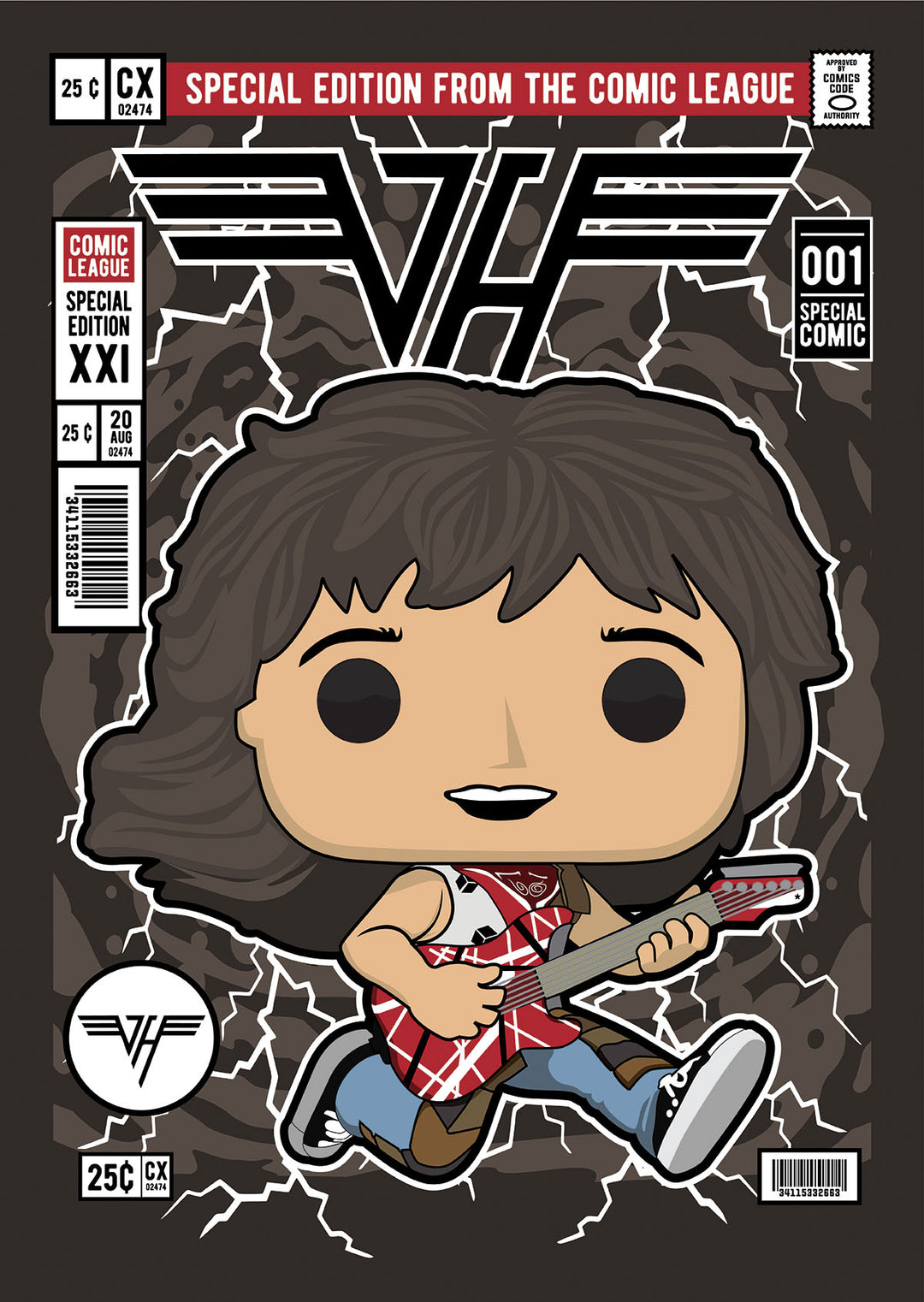 Eddie Van Halen Pop Style