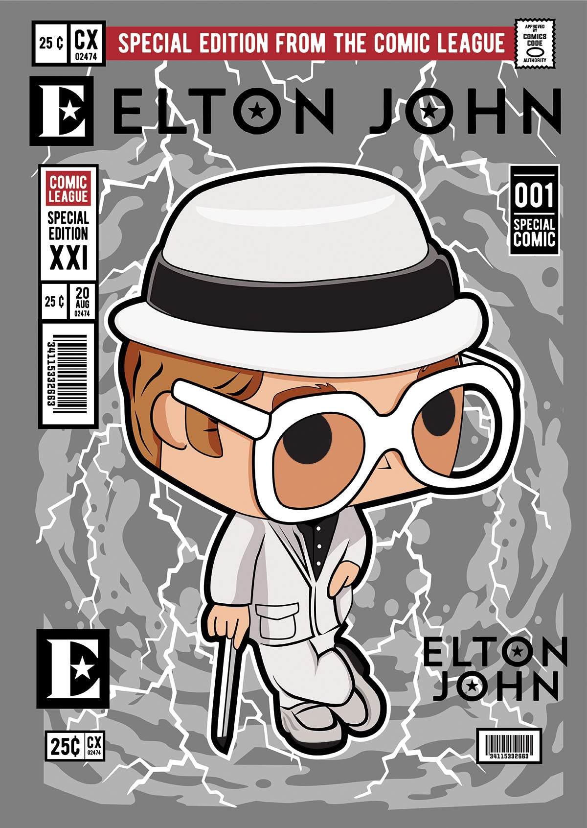 Elton John Pop Style