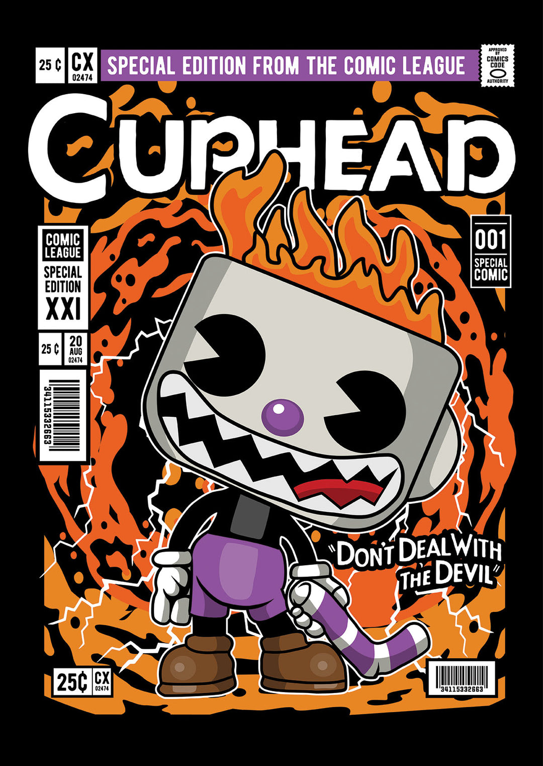 Evil Cuphead Pop Style