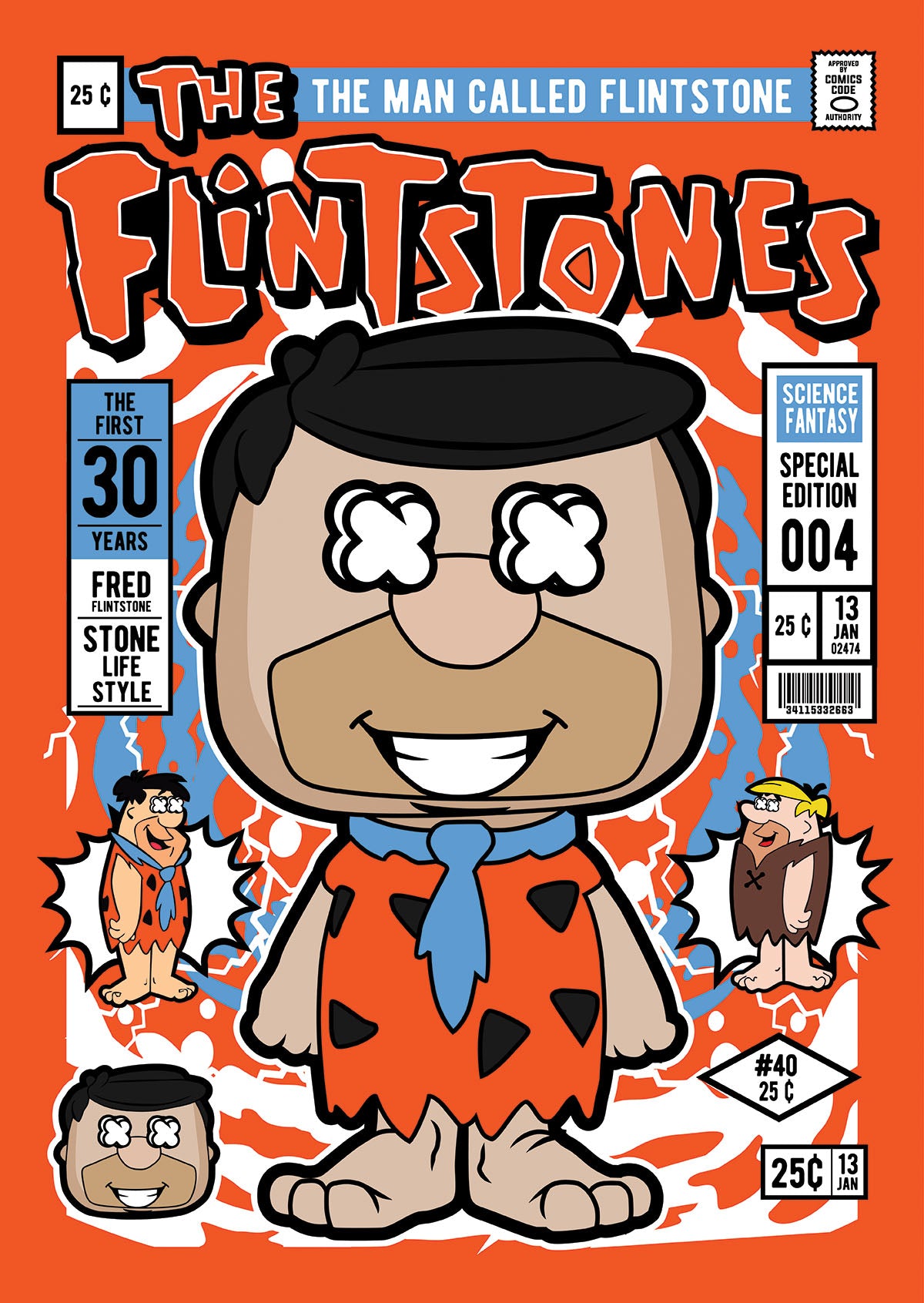 Fred Flintstone Pop Style