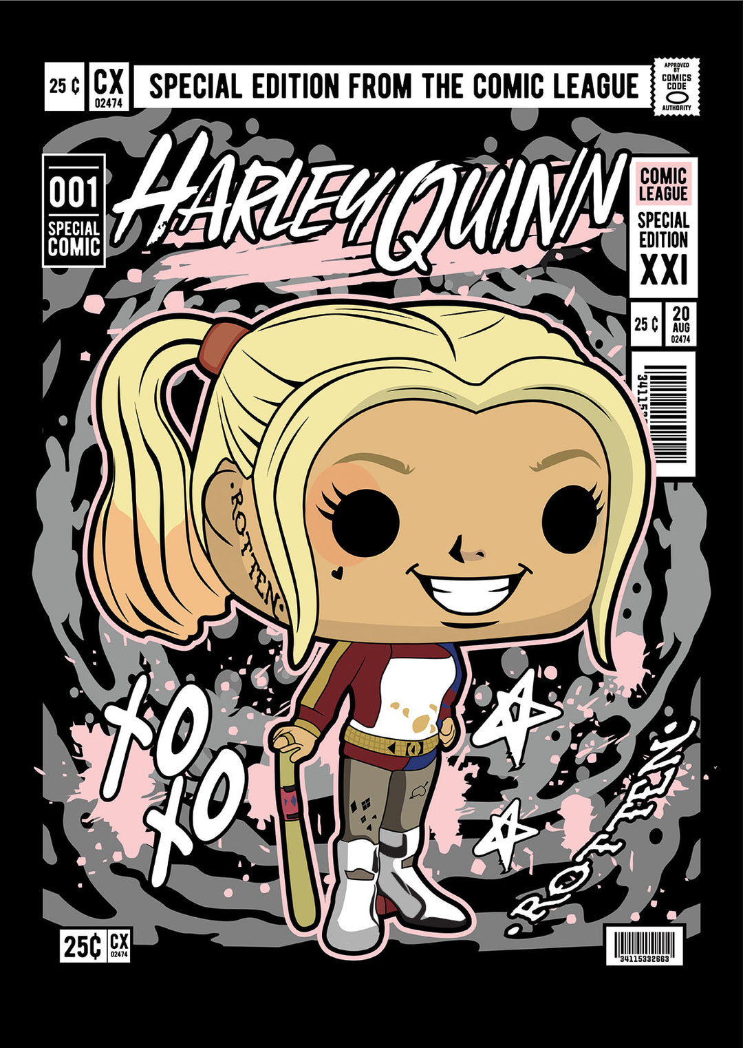 Harley Quinn Pop Style