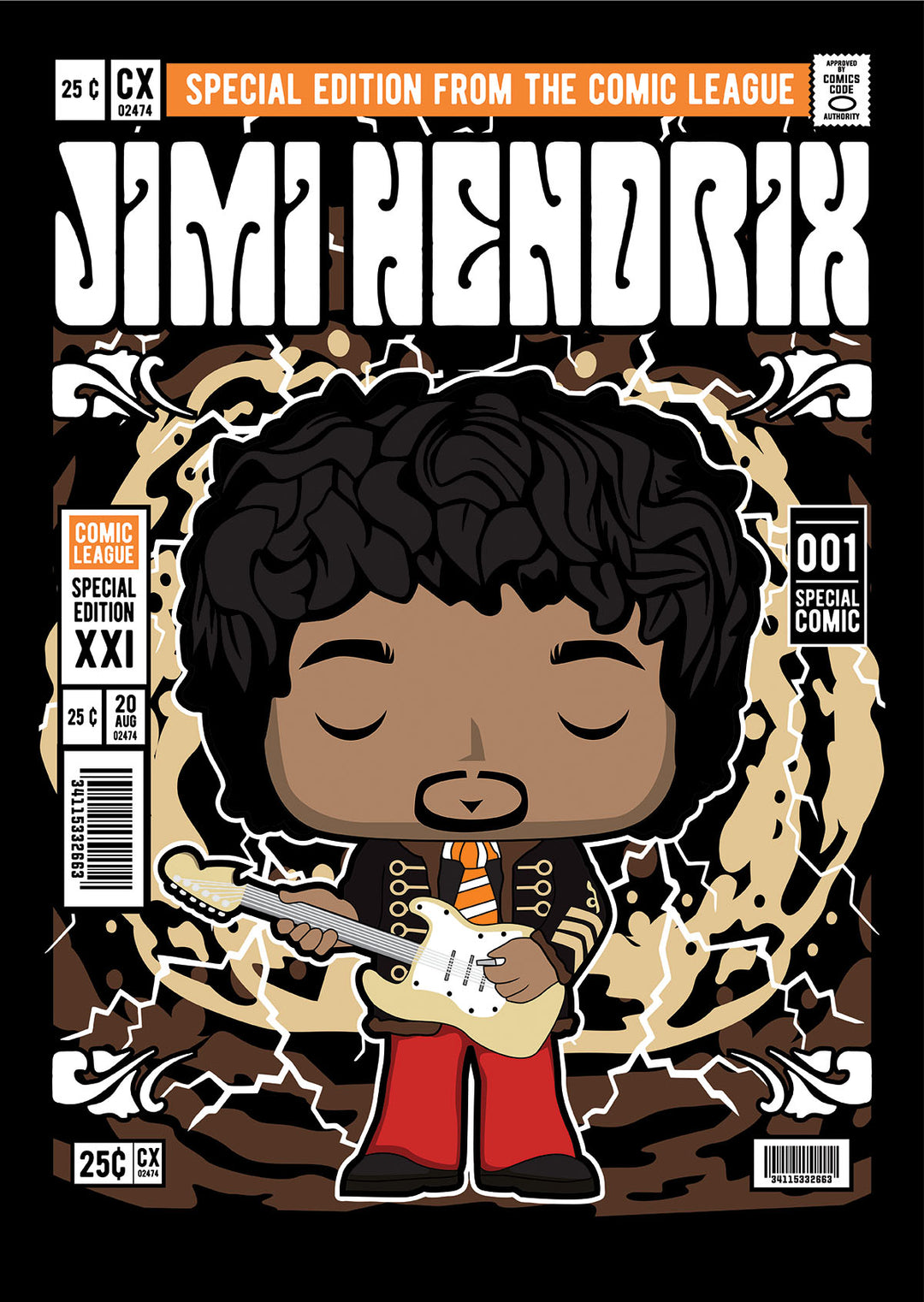 Jimi Hendrix Pop Style