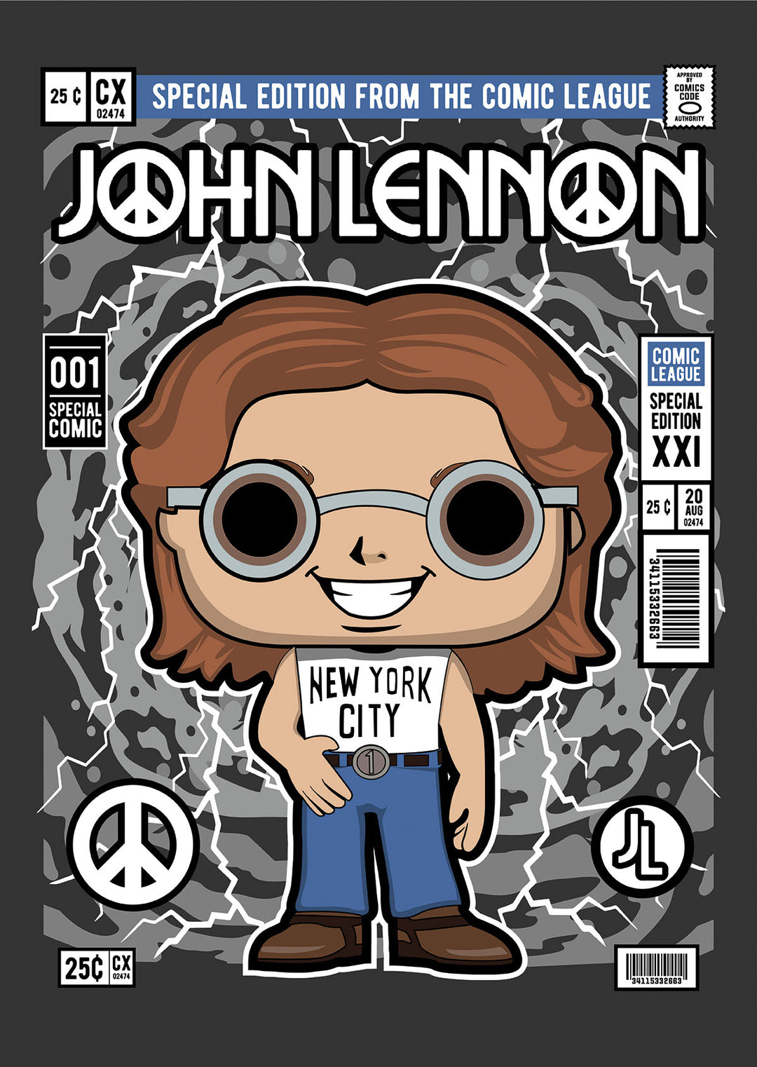 John Lennon Pop Style