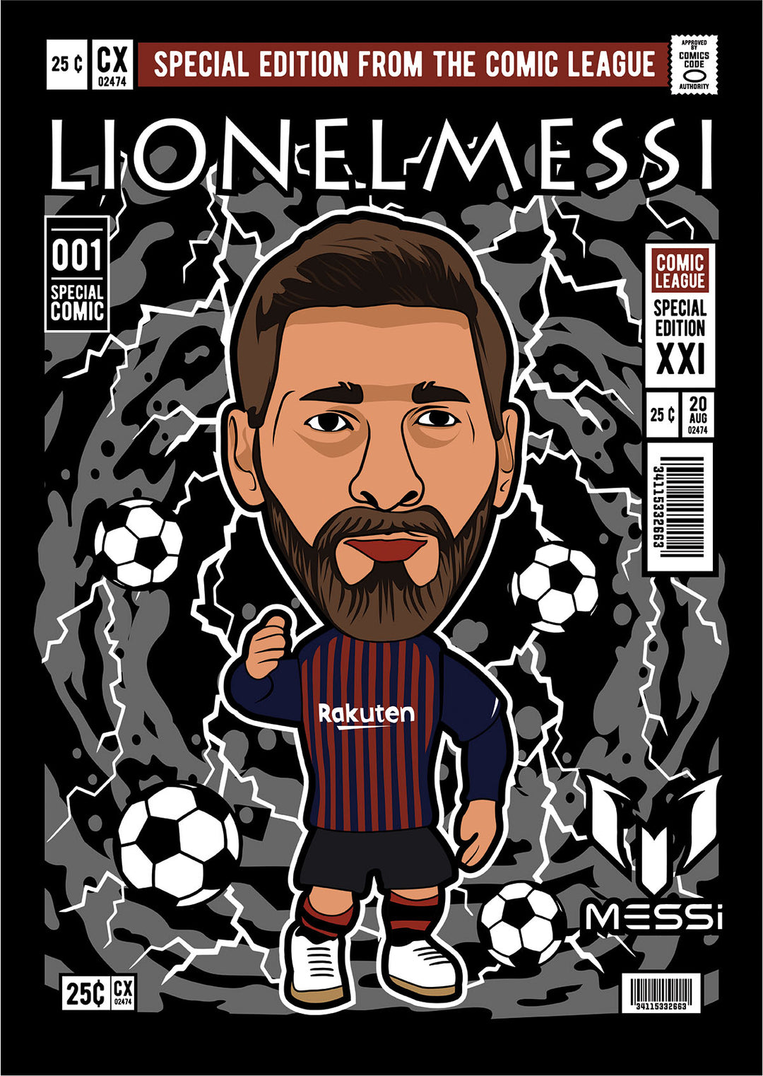 Lionel Messi Pop Style