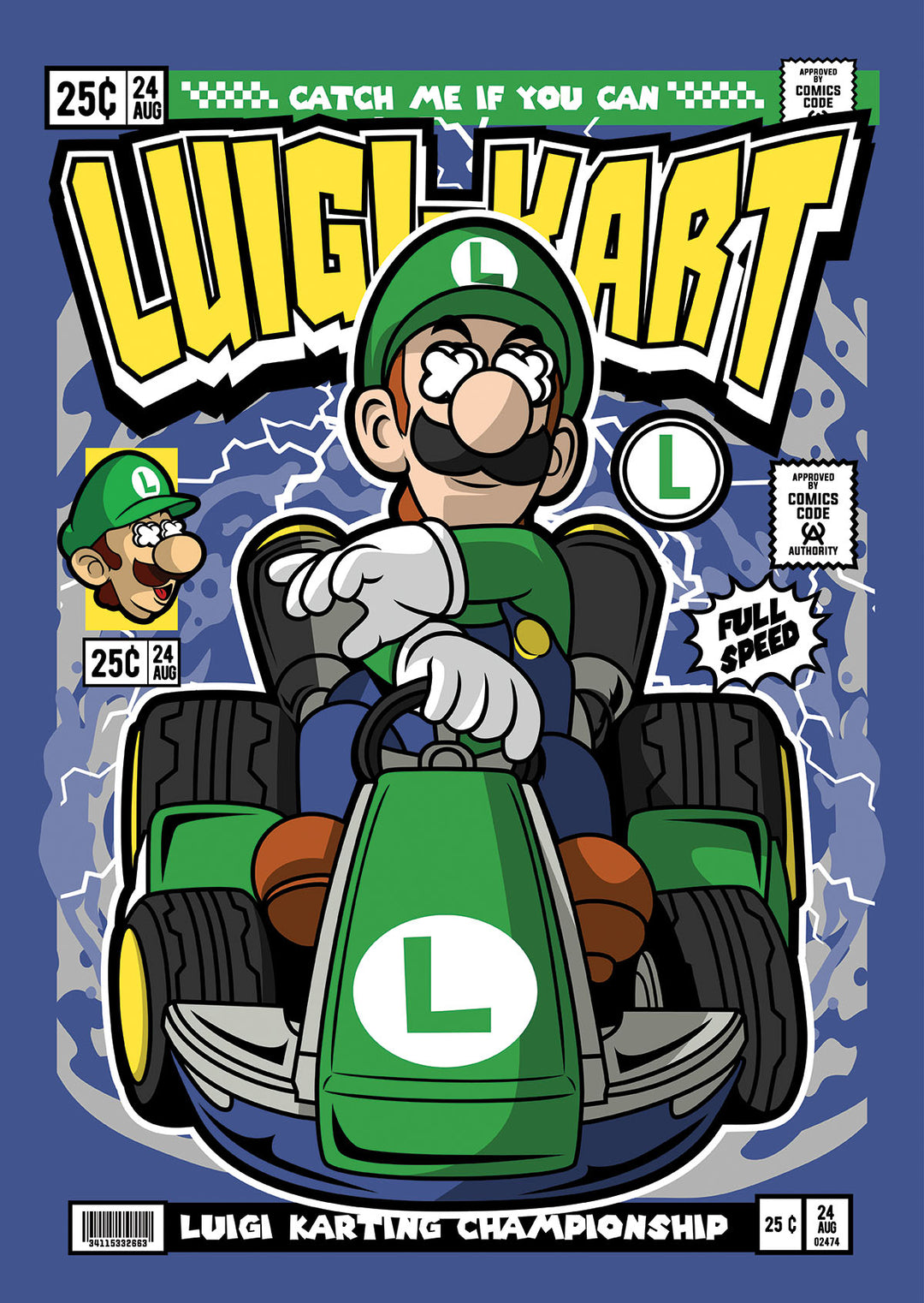 Luigi Kart Pop Style