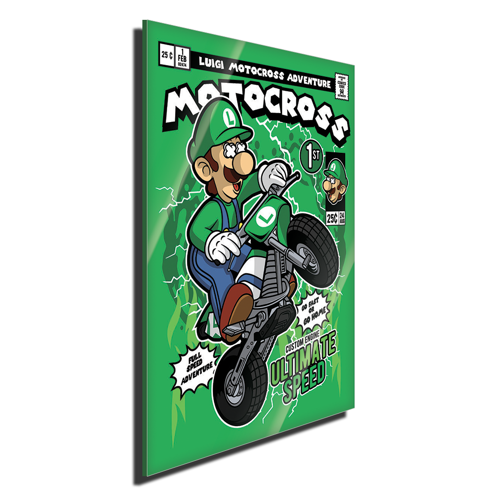 Luigi Motocross Pop Style