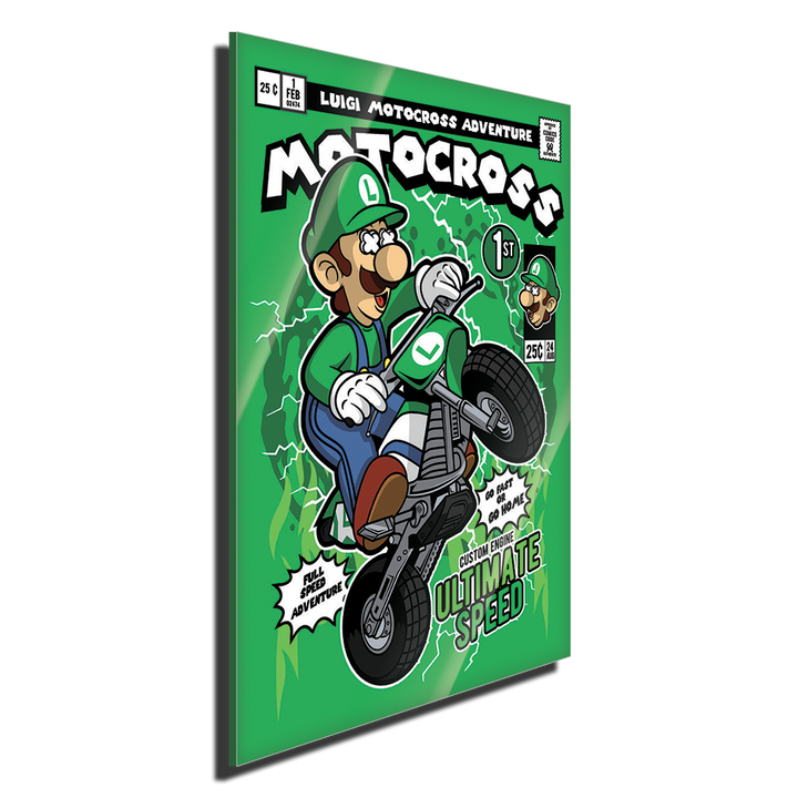 Luigi Motocross Pop Style