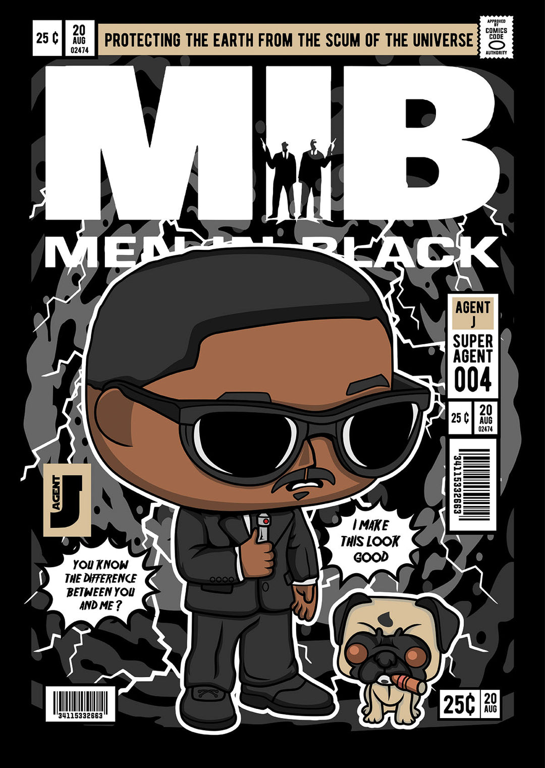 Men in Black Pop Style