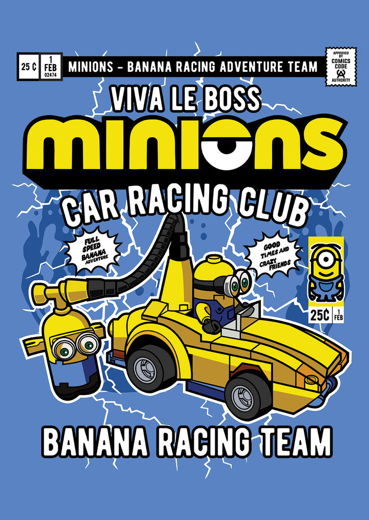 Minions Banana Racing Pop Style