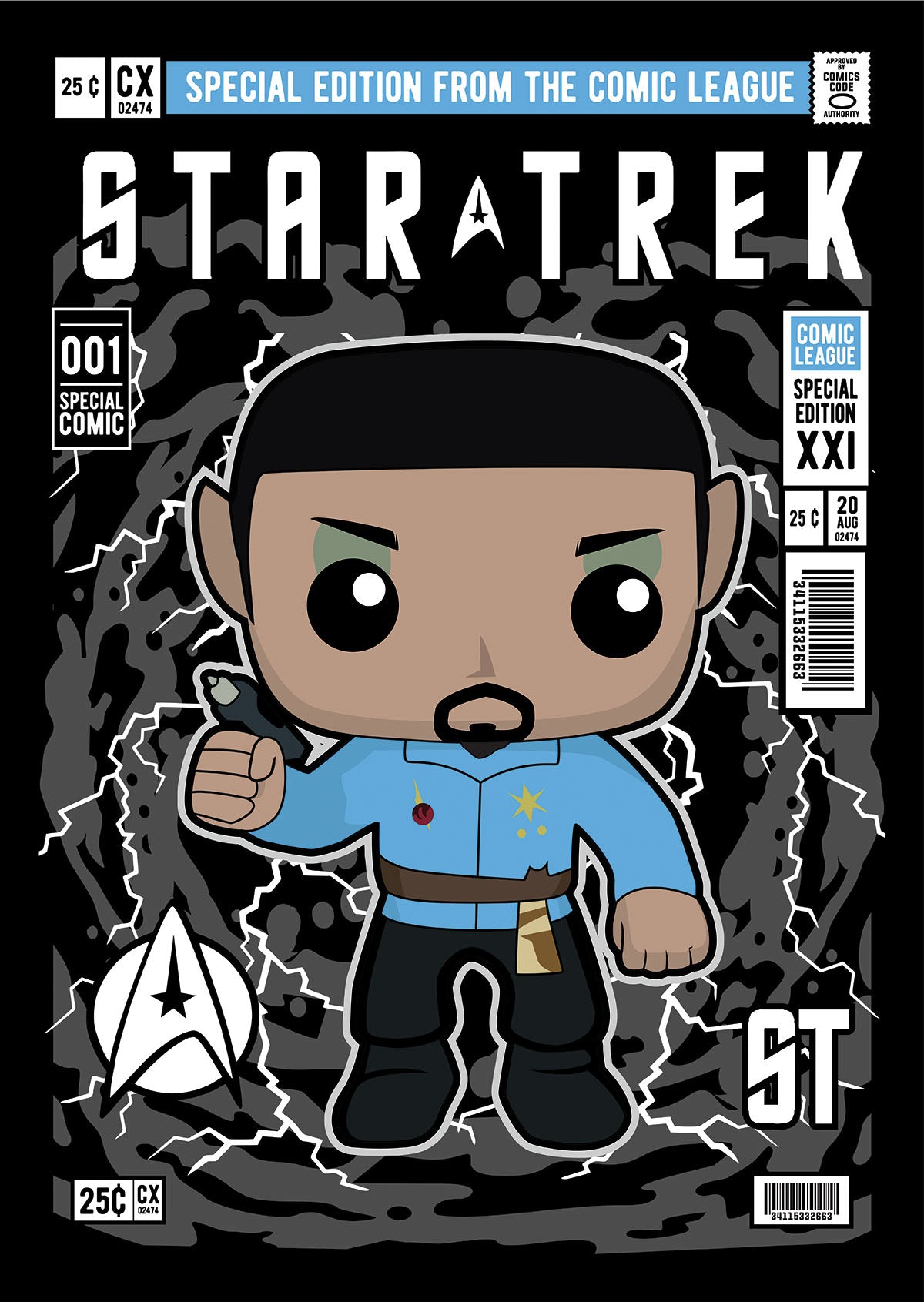 Spock Mirror Universe Pop Style