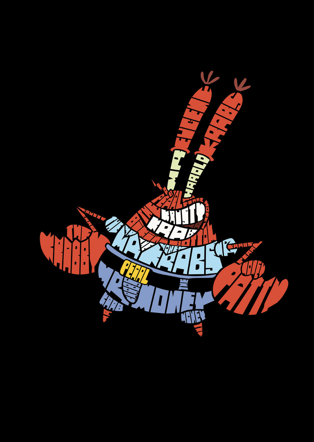 Mr Krabs Calligram