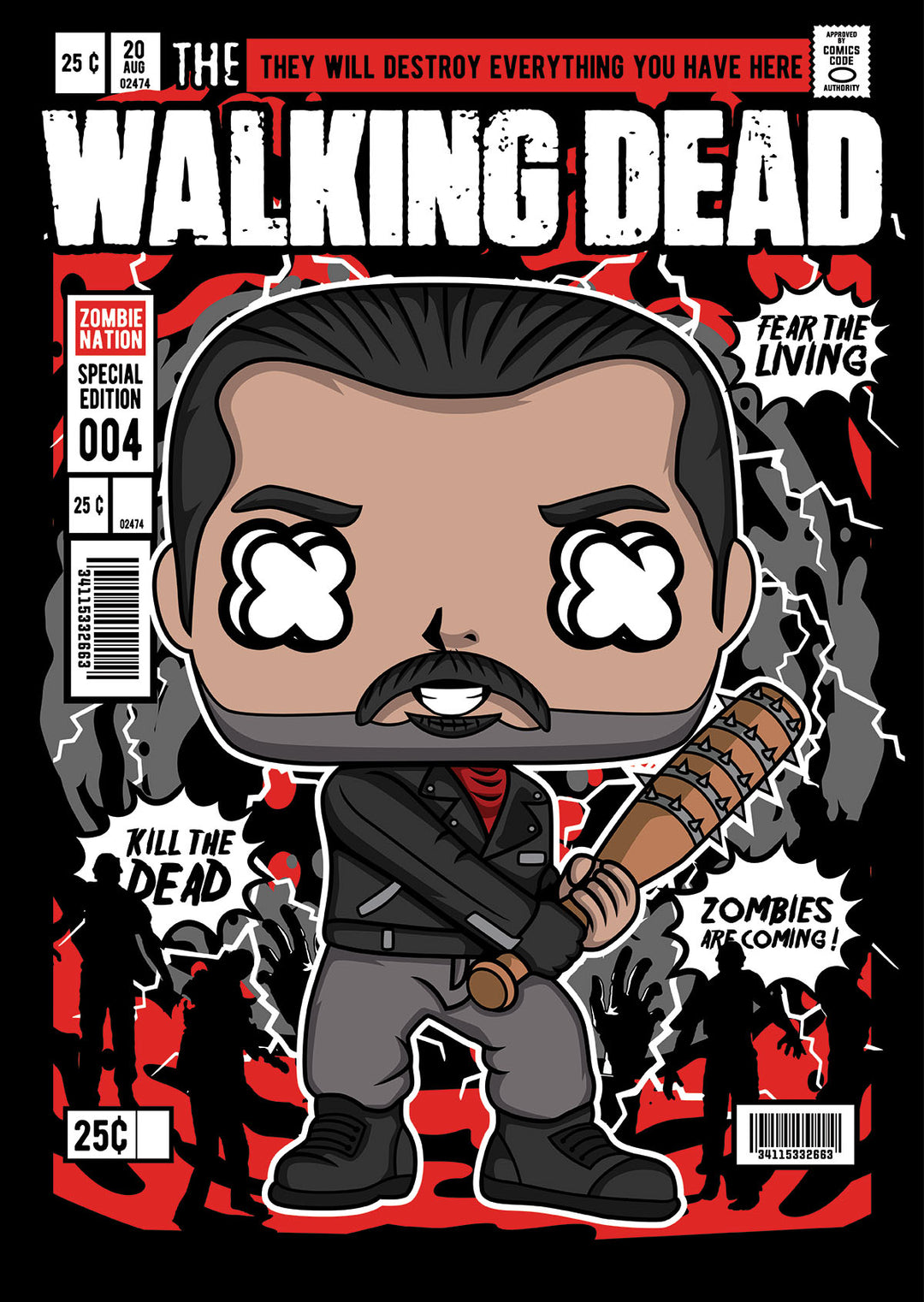 The Walking Dead Negan Pop Style