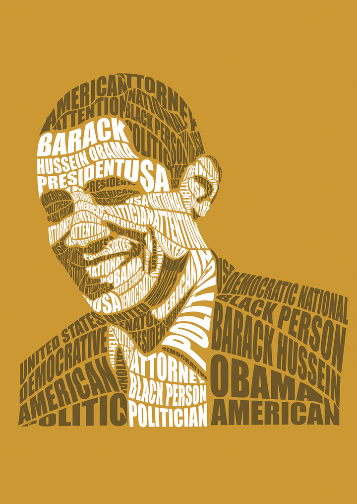 Obama Calligram