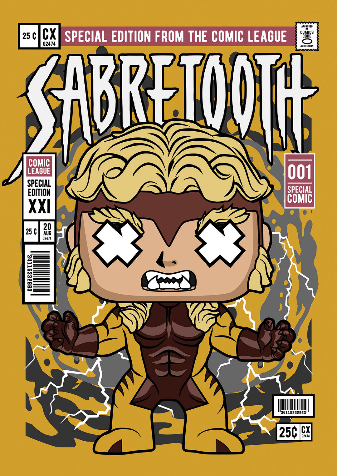 Sabretooth Pop Style