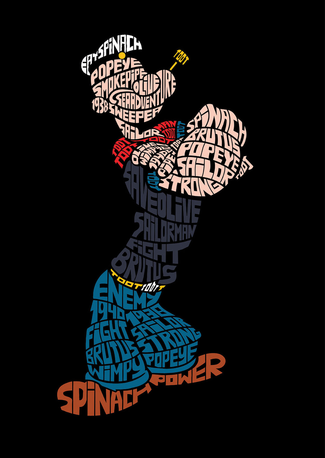 Popeye Calligram