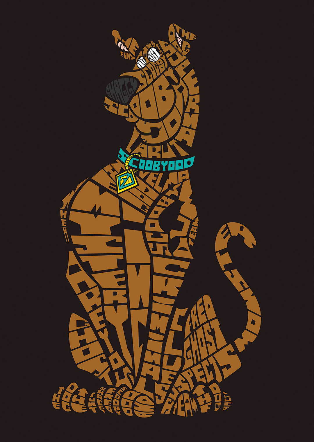 Scooby Doo Calligram