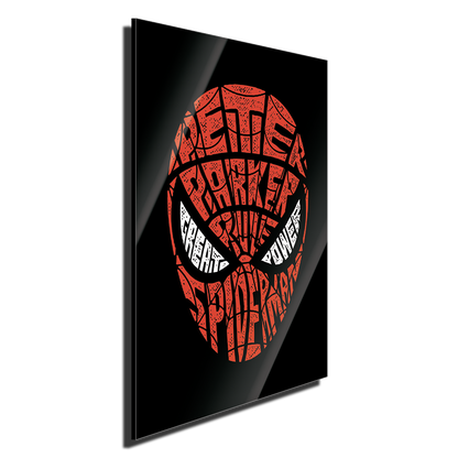 Peter Parker Spiderman Calligram
