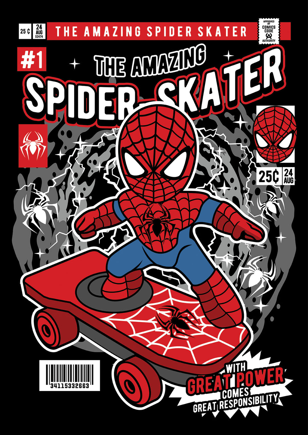 Spider Skater Pop Style