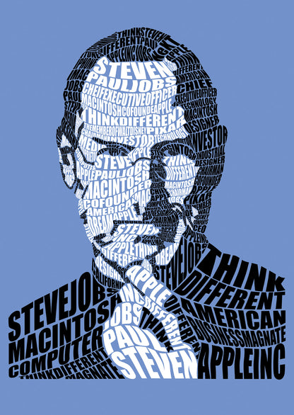 Steve Jobs Calligram
