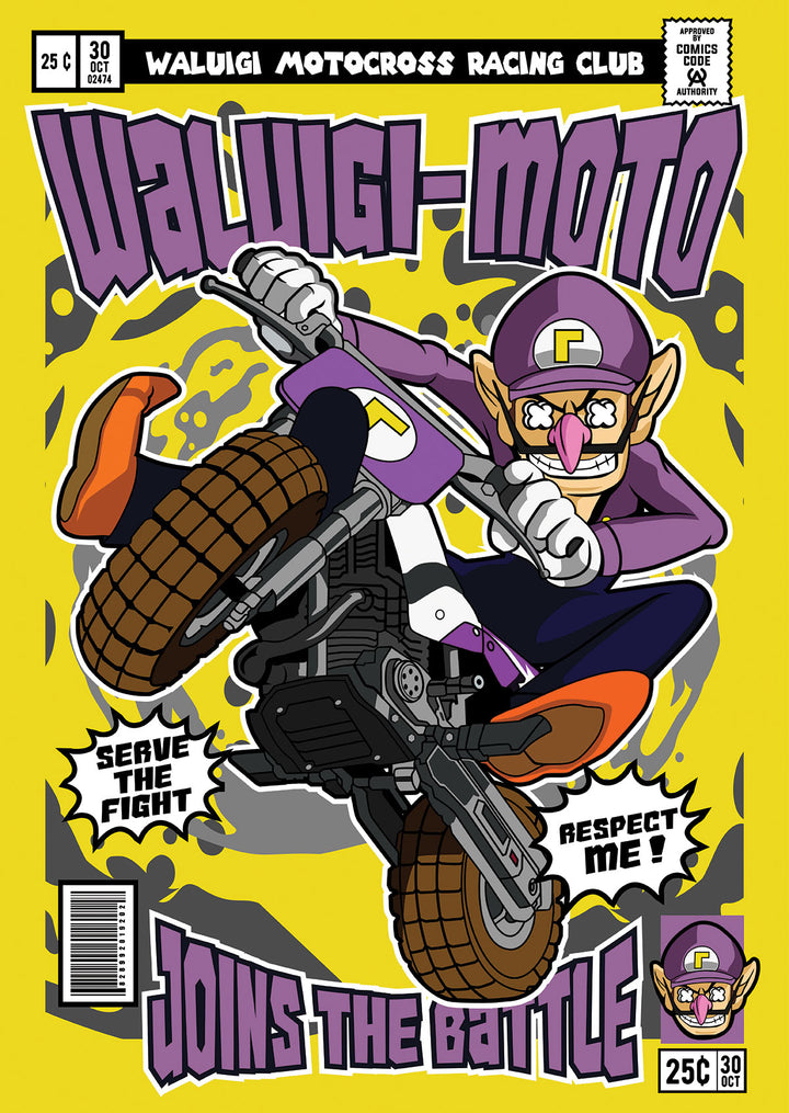 Waluigi Motocross Pop Style