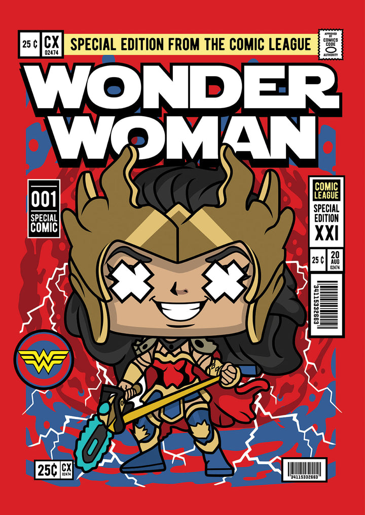 Wonder Woman Dark Nights Pop Style