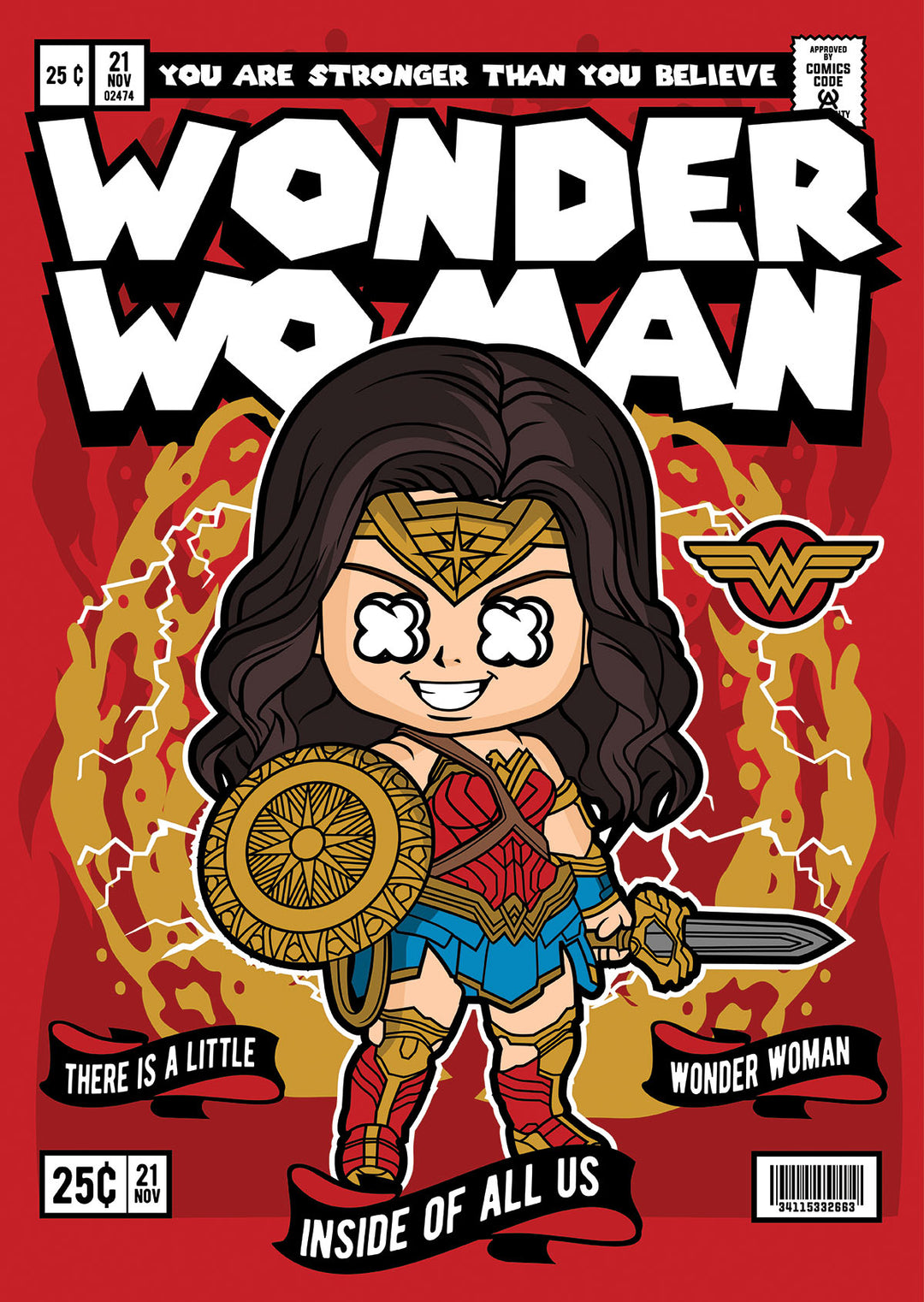 Wonder Woman Pop Style