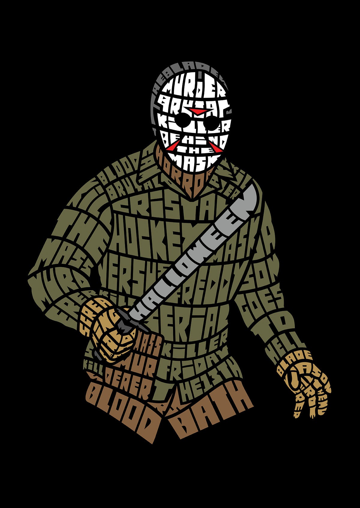 Jason Voorhees Calligram