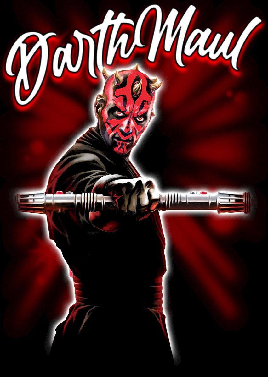 Darth Maul Airbrushed Portrait